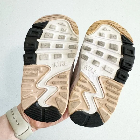 2020 NIKE Air Max 90 TD 'Barely Rose' 🌹💕 Size 4C Sneakers - Picture 2 of 8